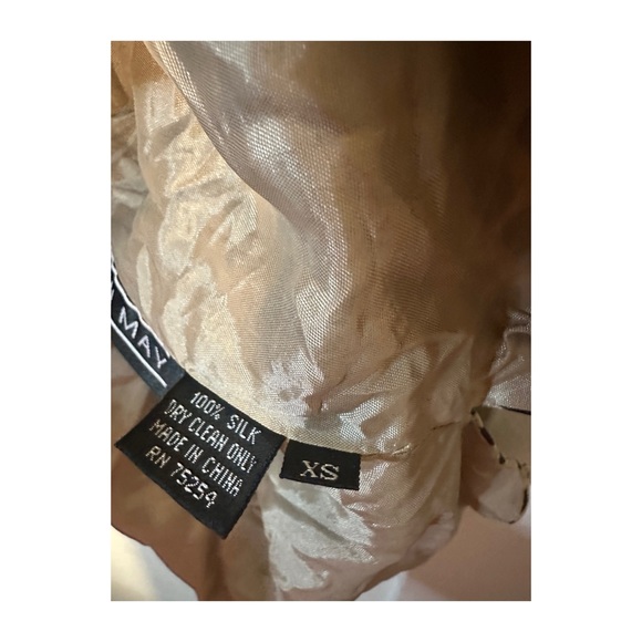 Pretty Ann May Leopard Print Sleeveless Blouse size XS 100% Silk - Picture 9 of 9